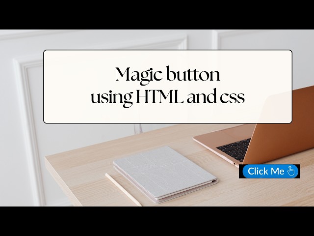 Create Amazing Magic Glow Button with HTML & CSS 🔥 (Beginner Friendly)