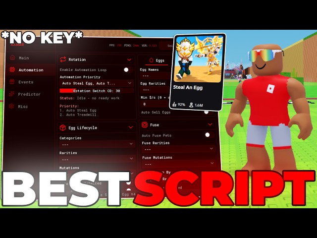 [😇🪽] Steal An Egg Script – *NO KEY* Instant Steal, Godmode, Auto Steal, Light And Dark Update!