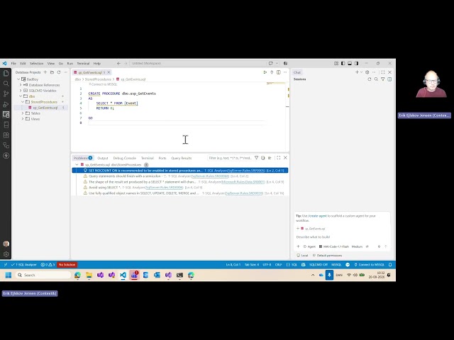 T-SQL Analyzer for VS Code demo