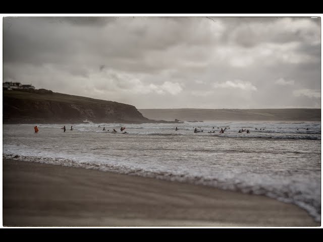 Bodyboarding at Polzeath, Cornwall