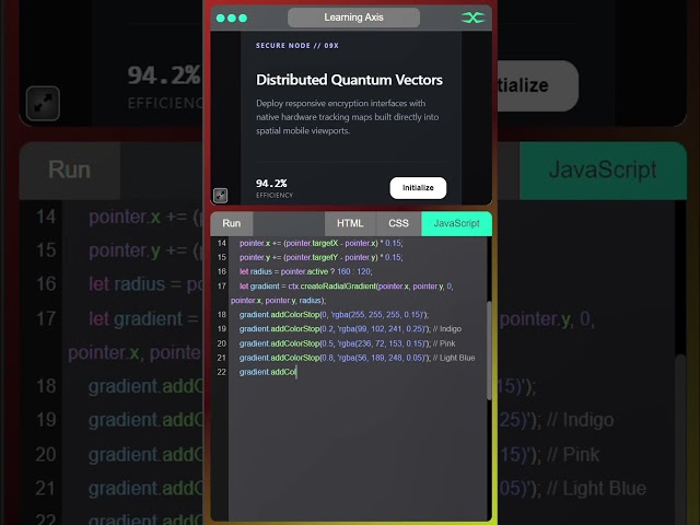 Stylish Prism Interface Using  HTML CSS JavaScript