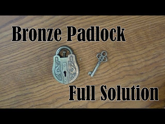 Bronze Padlock Puzzle Solution
