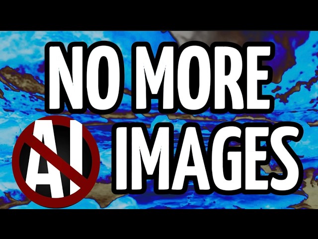 No More AI Images on my Channel