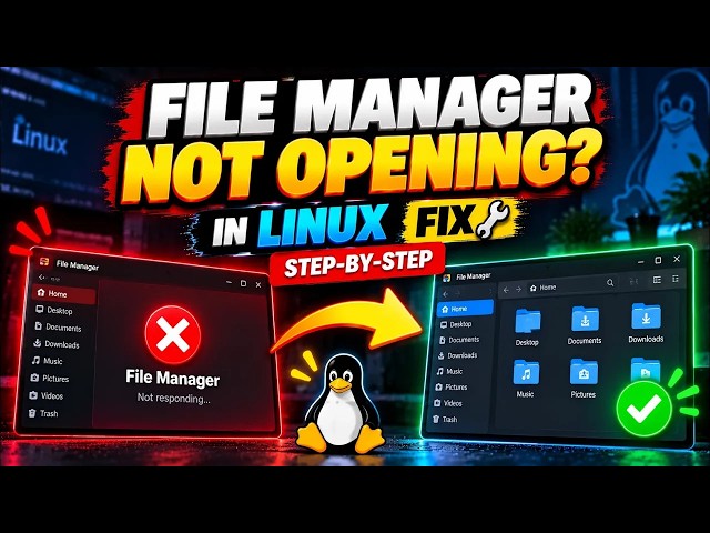Is your File Manager not opening in Linux or refusing to launch? 🐧📁