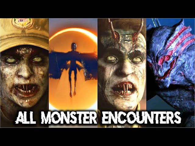 House of Ashes - All Monster Encounters and Chase ft Gameplay (The Dark Pictures Anthology)