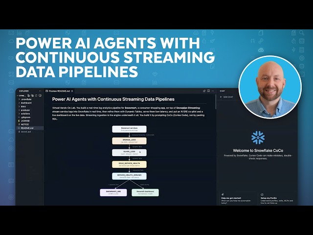 Power AI Agents with Continuous Streaming Data Pipelines [Hands-On Lab]