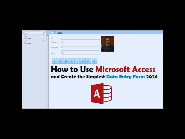 Microsoft Access 2026 Tutorial: Create the Simplest Data Entry Form (Step by Step)