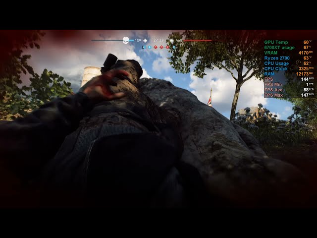 XFX 6700xt QICK  - Battlefield V | 1080p FPS TEST
