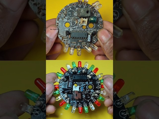 How to Repair Dead Decoration Light Board with New Circuit!#shorts #youtubeshorts #scienceexperiment