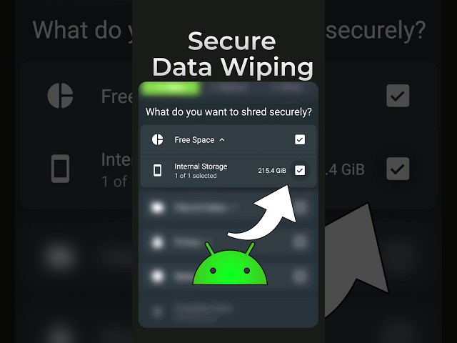 Erase All Files Securely On Android #iShredder #SecureErasure