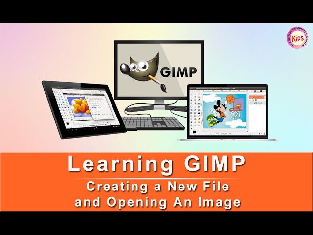 Learning GIMP: Creating a New File and Opening an Image
