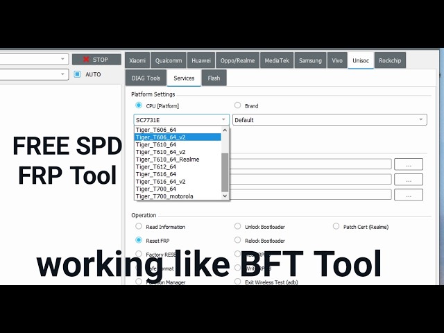 SPD CPU Phone FRP Unlock Free Tool | Unisoc SPD FRP Tool | BFT Tool Not Opening Fix