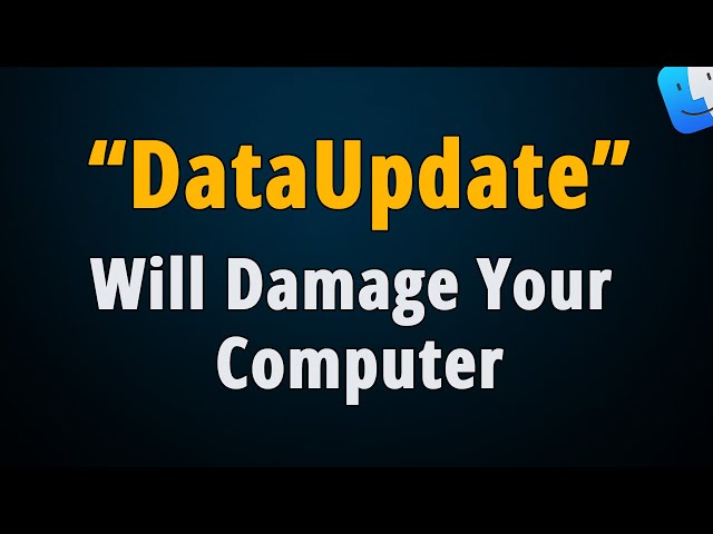 How to Remove DataUpdate Will Damage Your Computer Pop up?