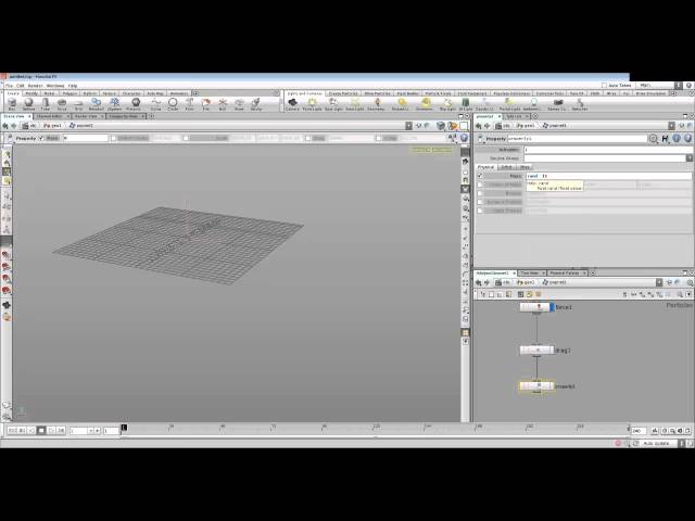 Houdin Tutorial Introducción a partículas en