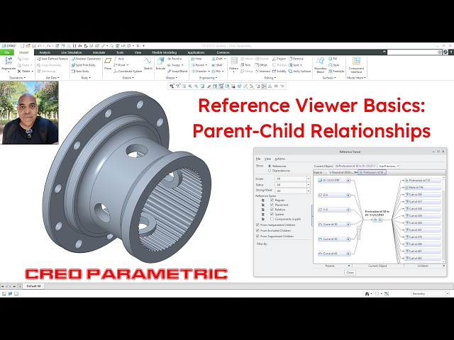 Creo Parametric - Reference Viewer Basics: Investigating Parent-Child Relationships