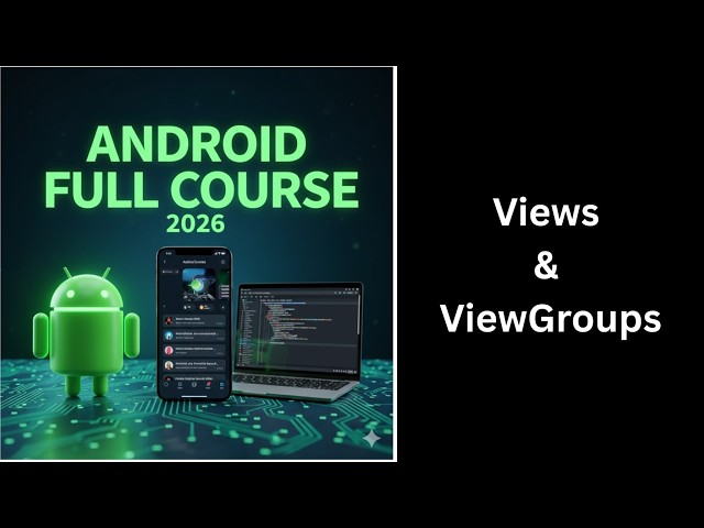 (405) Views & ViewGroups in Android Explained | Android UI Basics | Complete Android Course