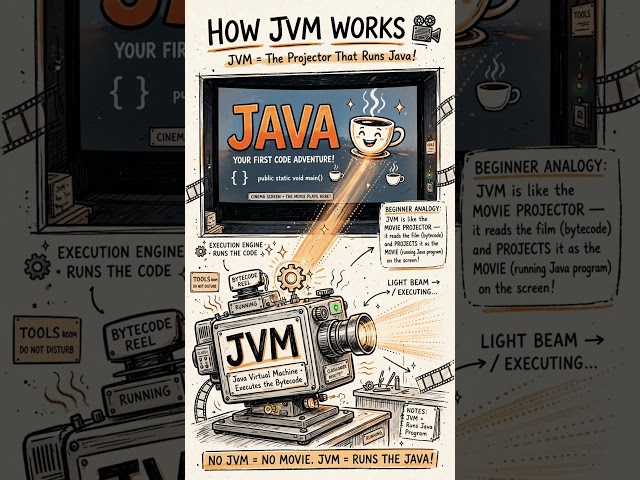 Day 3 Of Java | JDK vs JRE vs JVM Explained with a Movie #shorts