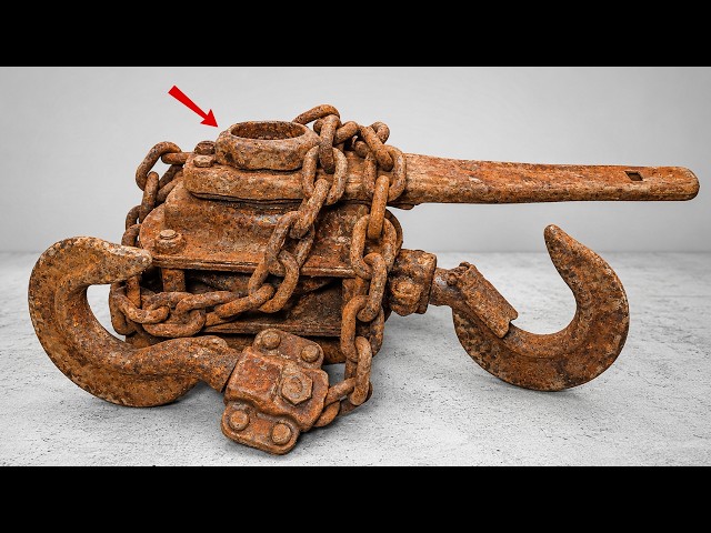 ‎I Almost Gave Up Restoring This Chain Hoist…