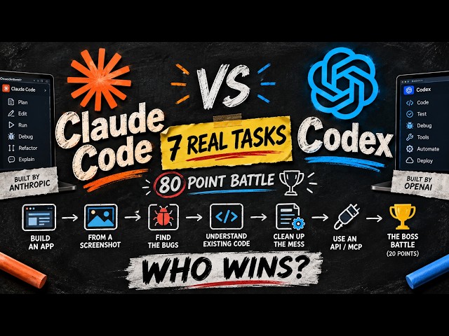 Claude Code vs Codex (2026) — I Gave Them the SAME 7 Real Tasks