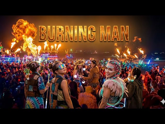 BURNING MAN 2026 MIND BLOWING NIGHT LIFE 🤯 #burningmanfestival #burningman 