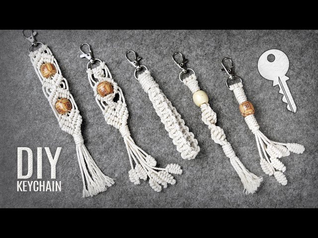 MACRAME KEYCHAIN PATTERNS 🔑 DIY
