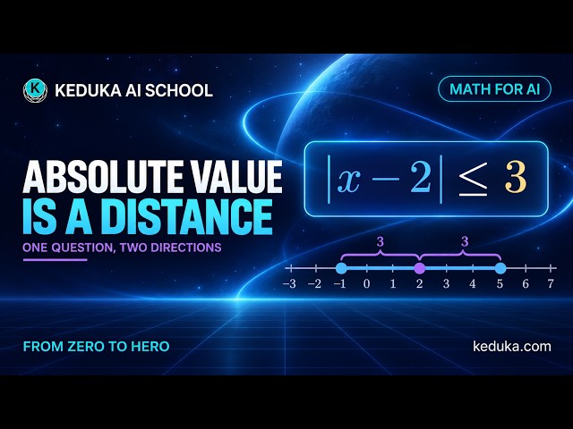 Mastering Absolute Value Inequalities | Math for AI & Data Science: From Zero to Hero