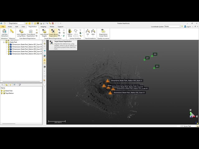 Georeference 3D scans | Point clouds | Trimble RealWorks