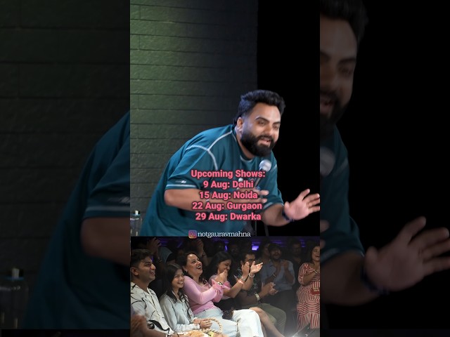 Cockroach se fatti 😂😂 #standupcomedy #gouravmahna #marriedbachelor