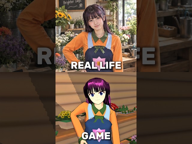 Sakura NPCs Game VS Real Life 🤩 Who is your favorite? ❤️ #sakuraschoolsimulator #shorts #trending