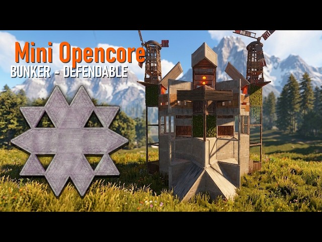 MINI OPENCORE Base Design in RUST (PERFECT Solo Duo Trio Bunker Base)