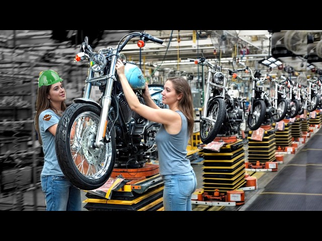 How HARLEY-DAVIDSON motorcycles are made: Full Factory Tour in the USA – Manufacturing process