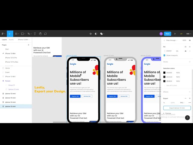 How to use the our free Iphone 13 and Android Mockups on figma