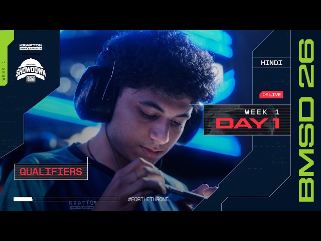 [HINDI] BMSD 2026 | Qualifiers Week 1 | Day 1 #BGMILIVE