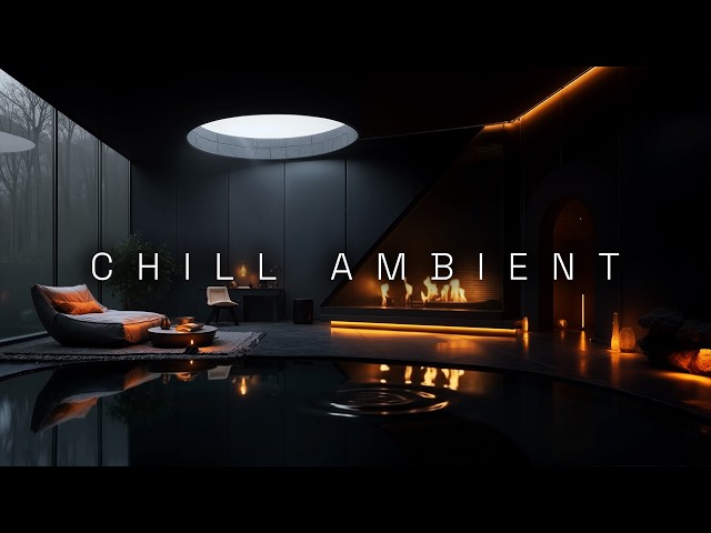 Chill Ambient Deep Work Music ~ Focus & Concentration in a Modern Dark Minimalist Sanctuary