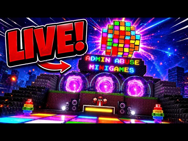 🔴LIVE ADMIN ABUSE MINIGAMES In Garden Tower Defense