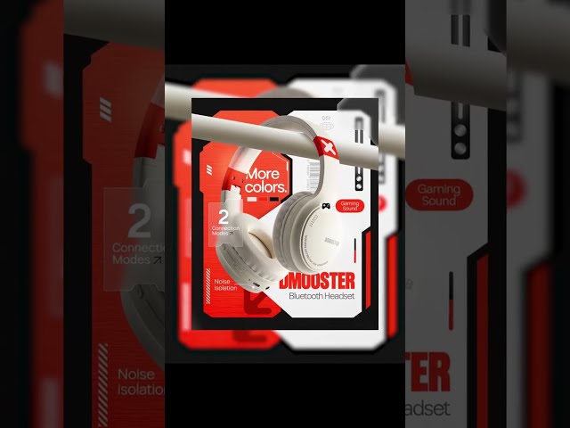 How to Design a Gaming Headset Product Ad Poster in Photoshop | Commercial Tech Graphic Design