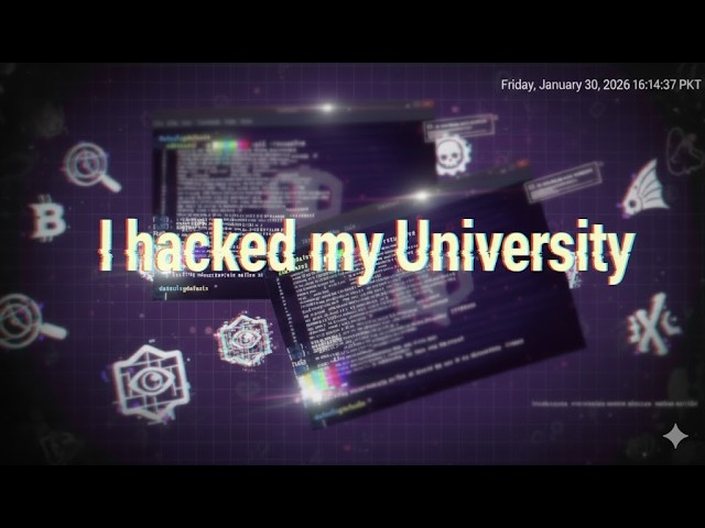 I Hacked My University Website | Yes, Legally