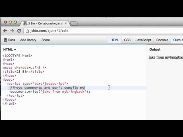 Learn Javascript 3 Tutorials   Commenting