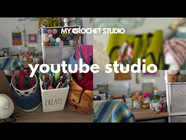 ❤️Crochet Corner Studio Craft Room area