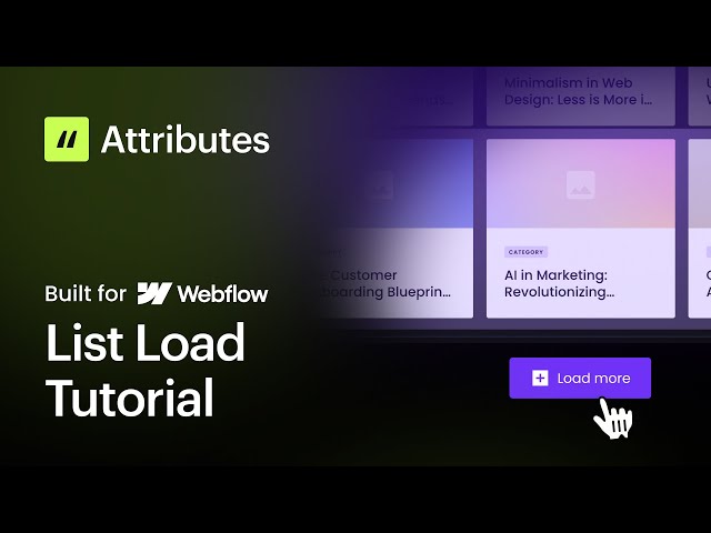 Add Load More & Pagination in Webflow with Attributes v2