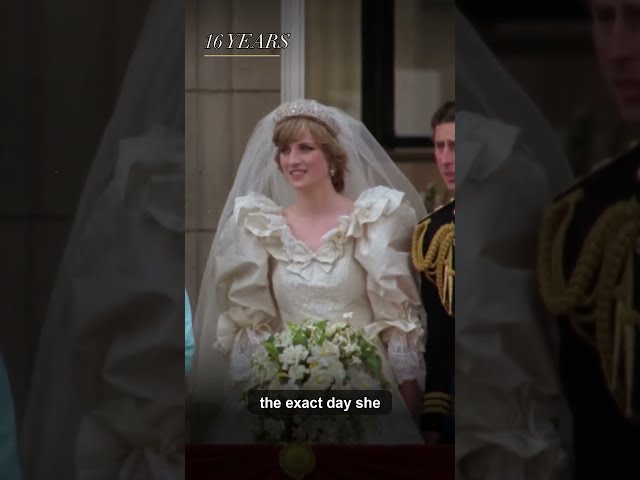 Was this the most dramatic wedding dress in royal history? #princessdiana #royal #fashion