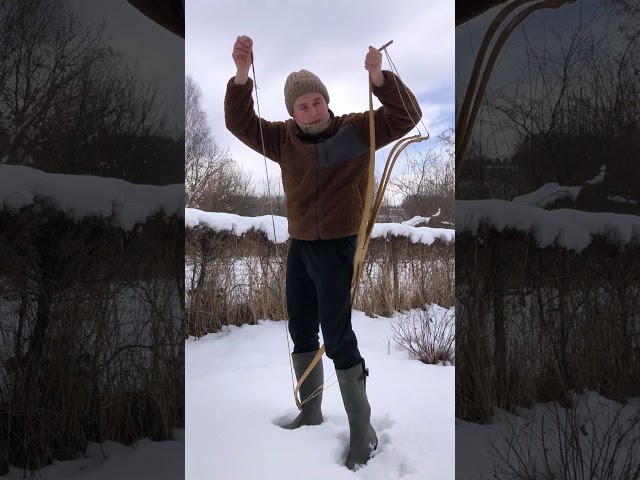 Weirdest Bow That Actually Work🎯 #archery #diy #bowandarrow