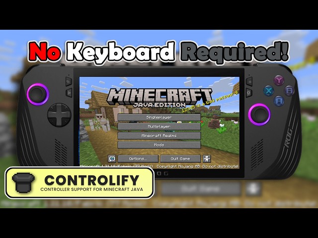 Play Minecraft Java Edition On The Asus Rog Ally With A Controller