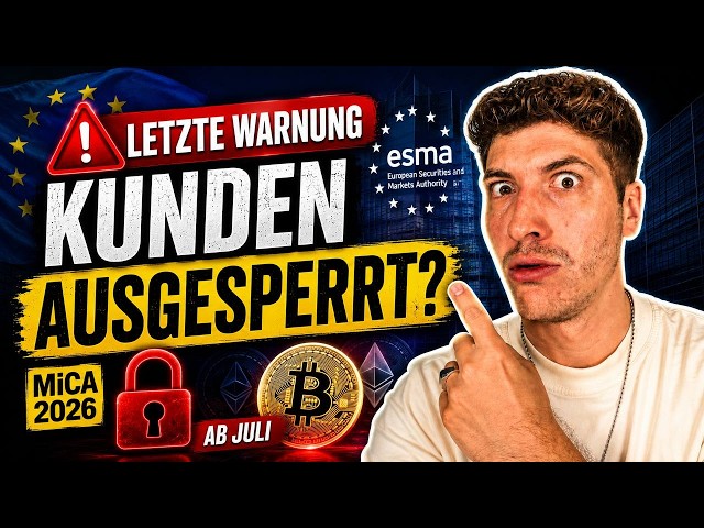 Official EU Warning: The End for Many Crypto Exchanges Starts in July (MiCA 2026)