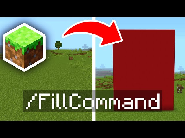 How To Use Fill Command In Minecraft Bedrock!