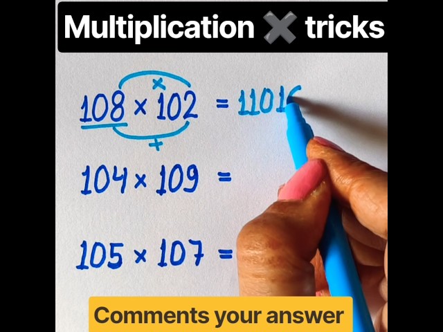 Multiplication ✖️Simple Tricks | Learn maths Hack tricks |#maths #mathematics #multiplication #viral