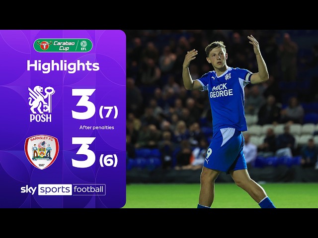 Posh win dramatic shootout! | Peterborough 3-3 Barnsley | Carabao Cup Highlights