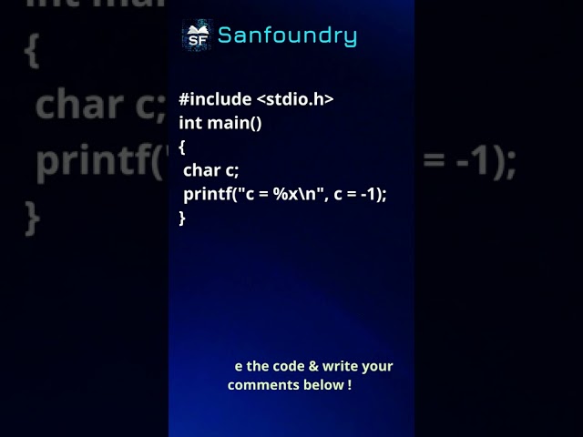 C Language Problem 12 | Sanfoundry | #shorts #coding