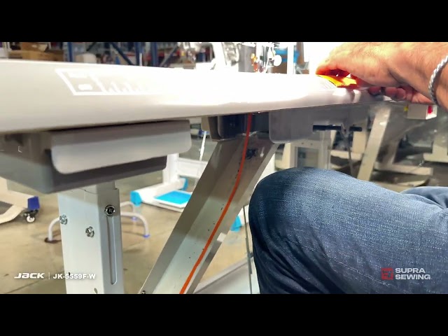 SEWING MACHINE THAT CUTS FABRIC WHILE YOU SEW? | JACK 5559F INDUSTRIAL SEWING MACHINE