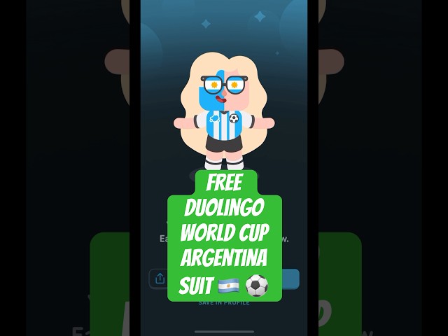 how I got the Duolingo Argentina suit FREE #duolingo 🇦🇷